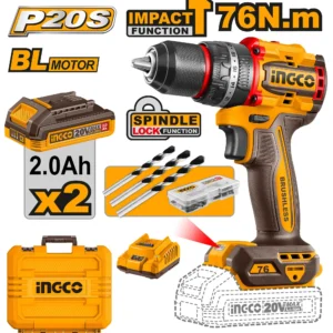 Perceuse à percussion sans fil sans balais 76Nm