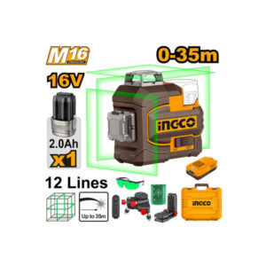 Niveau laser 3D sans fil autonivelant 16v 12Lignes INGCO