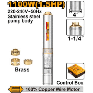 Pompe à emmergé 4"de Puits Profond 1.5hp 1100w DWP110062 INGCO