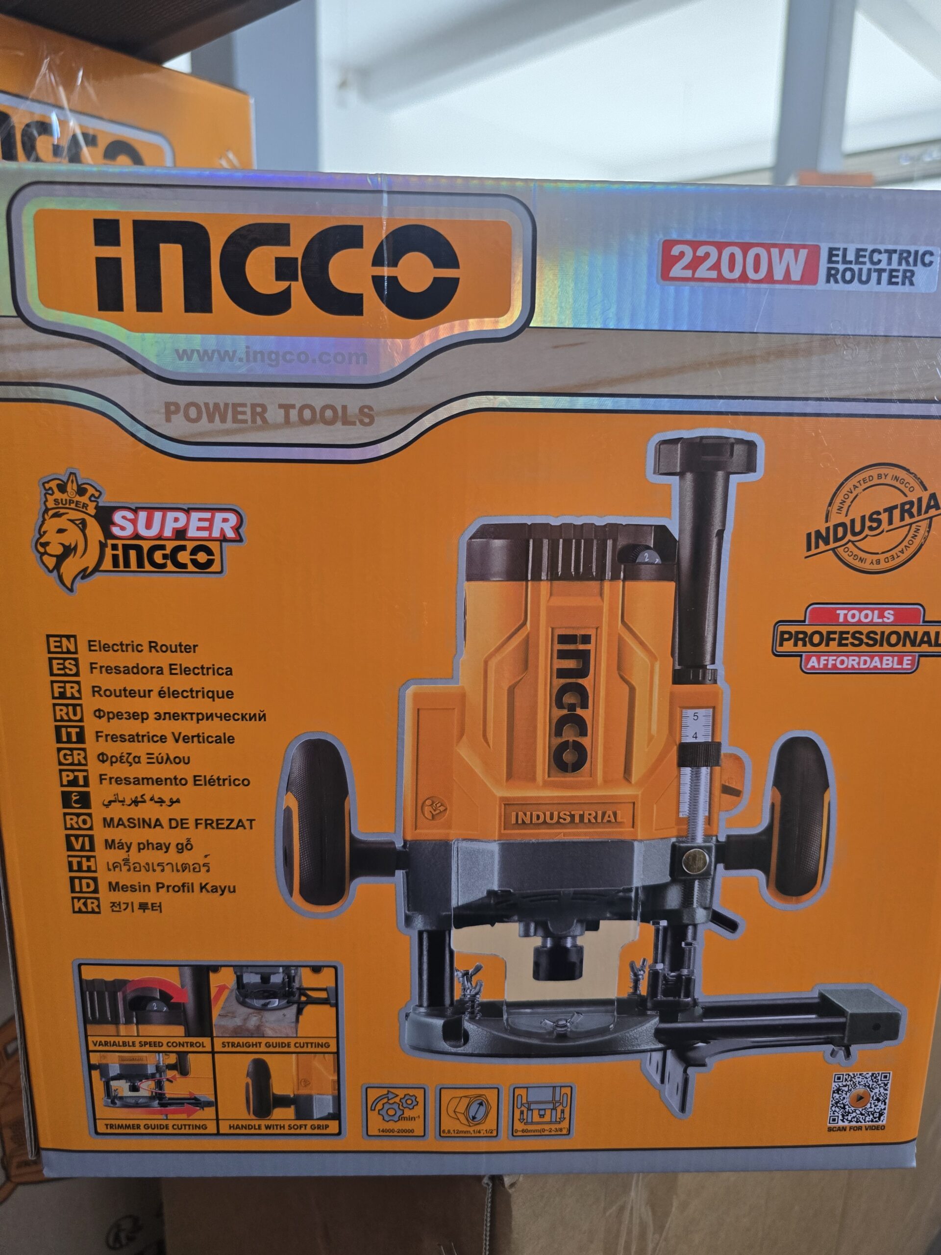 Défonceuse électrique 2200W INGCO RT22008 – Image 2