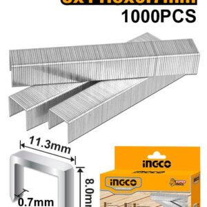 Paquet Agrafes 1000 pièces INGCO STS0108