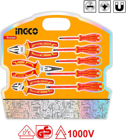 Ensemble 8 pièces d'outils isolés d'électricien HKIST3081 – Image 2