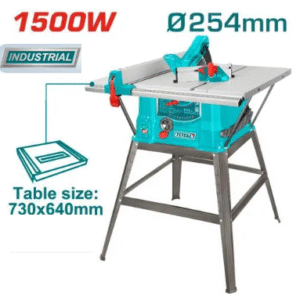 Scie à table Total TS5152548 1500W, 254 mm avec extensions de table et inclinaison 45°"