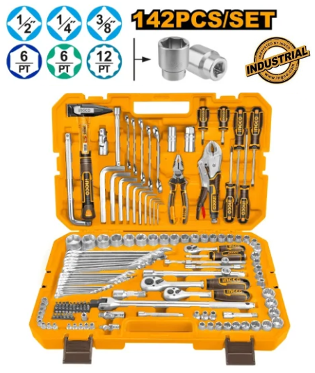 Caisse à outils INGCO 142 pièces HKTHP21421