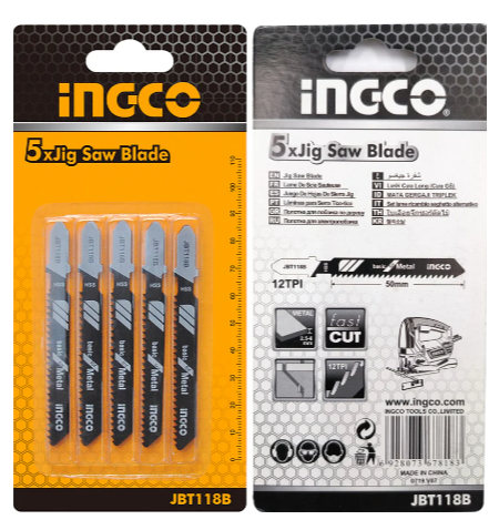 Lames De Scie Sauteuse INGCO 50 Mm JBT118B – Image 2