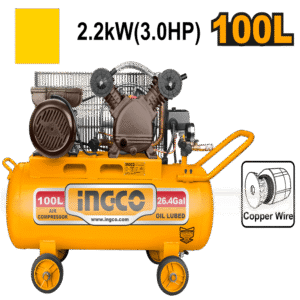 Compresseur d'air 100L INGCO AC1301008