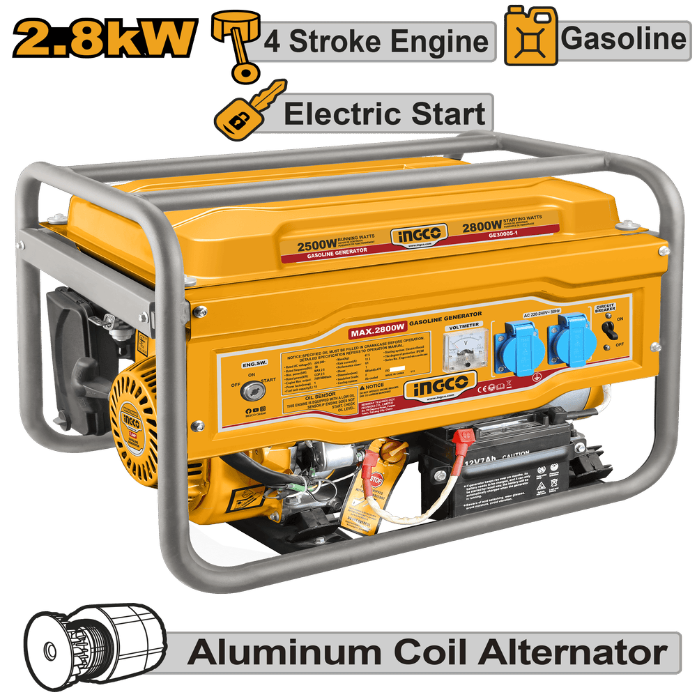 Générateur à essence 2800W INGCO GE30005-1