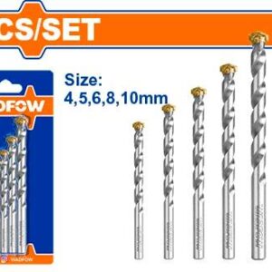 Jeu de 5 forets à maçonnerie WADFOW wmj2k01
