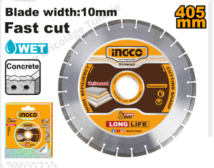 Disque diamanté à sec segmenté pour béton INGCO 16 x 25,4 mm– DMD044052 – Image 2