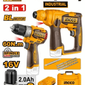 Ensemble marteau perforateur et perceuse 16V INGCO COSLI241295