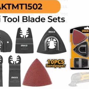 INGCO AKTMT1502 ACCESSOIRES D'OUTILS MULTIFONCTIONS OSCILLANTS 15 PIÈCES MULTI-USAGES POUR LE PONÇAGE, LE GRATTAGE, LA COUPE, LE POLISSAGE, LE MEULAGE, L'ÉLIMINATION DU COULIS.