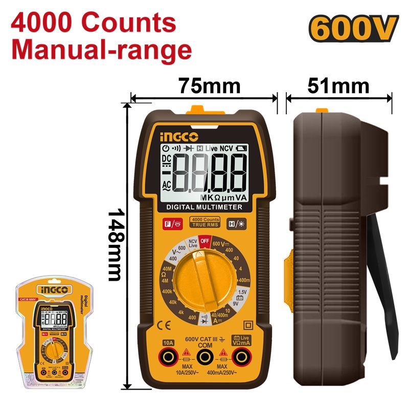 MULTIMÈTRE NUMÉRIQUE INGCO DM36002