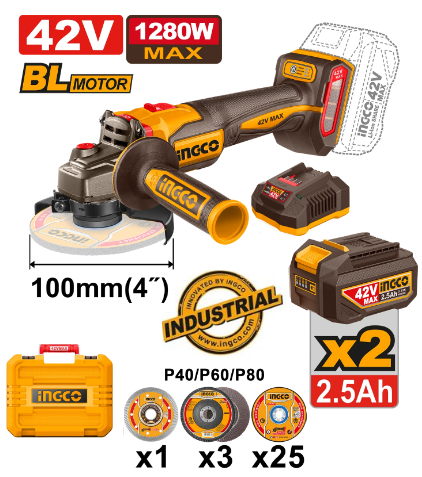 Meuleuse d'angle sans fil CAGLI4128102