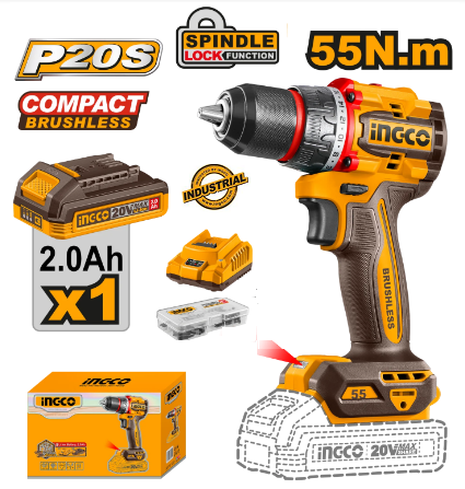 Perceuse-visseuse compacte sans fil et sans balais CDLI205582