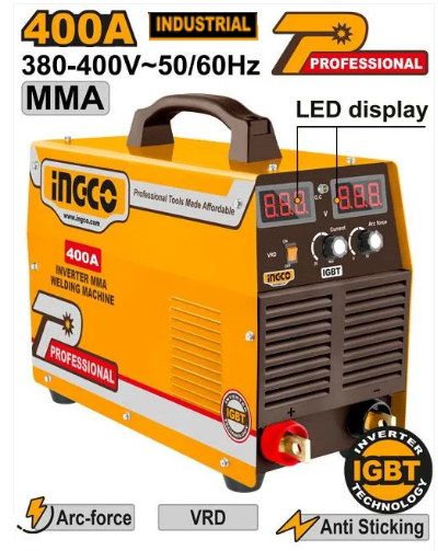 Poste à souder 400A INGCO ING-MMA40010, ultra-puissant et précis