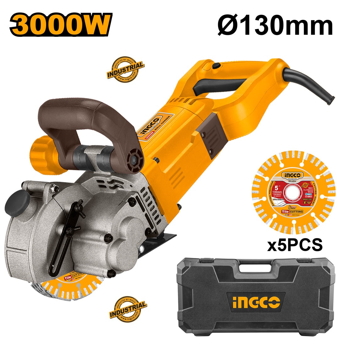 Rainureuse a Béton 130mm 3000W INGCO wlc30001