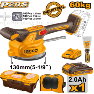 Ventouse vibrante pour carrelage sans fil Ingco 20 V 60 kg CTVLI20015