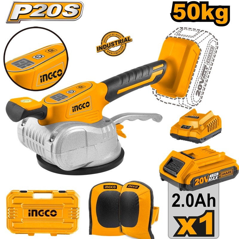 Ventouse Vibrante Pour Carrelage INGCO CTVLI20101