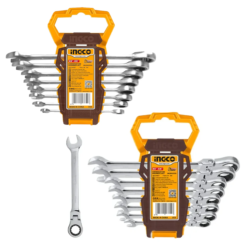 Jeu de 16 clés à cliquet annulaires INGCO HKSPAR2016