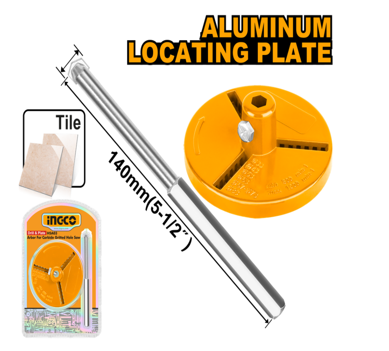 Adaptateur de scie cloche pour granit INGCO HSA03