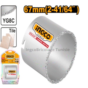 Scie cloche carbure 67 mm (2-41/64″) INGCO HSB40671