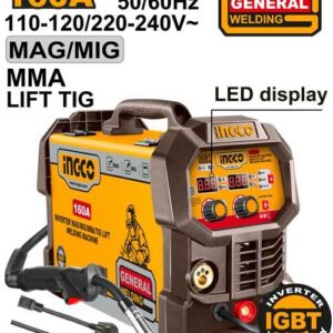Machine à souder à onduleur MAG/MIG/MMA/TIG Lift 160A ING-MGT16058