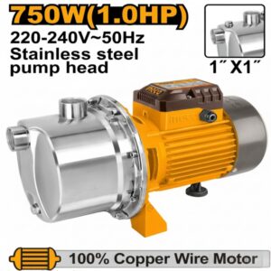 Pompe à eau 750 W 1hp inox INGCO JPS075082