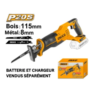 Scie a sabre sans fil 20V INGCO CRSLI2108