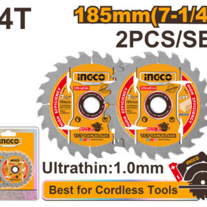 Disque de scie TCT ultra-mince de 7-1/4 po pour outils sans fil TSB1853 ING-ACINGCO