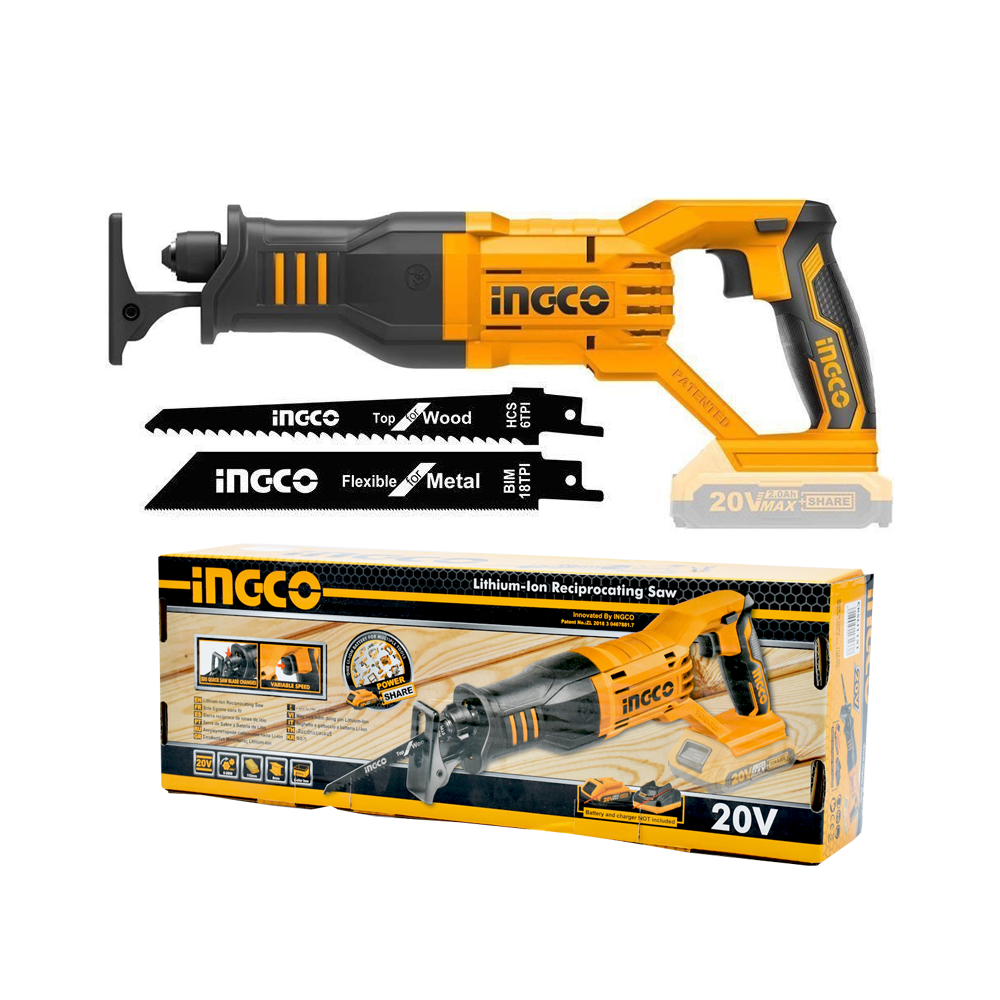 Scie a sabre sans fil 20V INGCO CRSLI2108 – Image 3