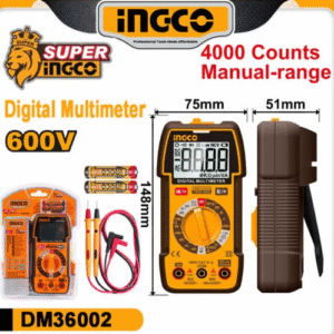 Multimètre numérique modèle TRMS 4000 points INGCO DM36002