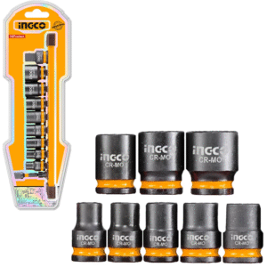 Jeu de douilles à choc diamètre 3/8", 10 pièces INGCO HKISSD38104