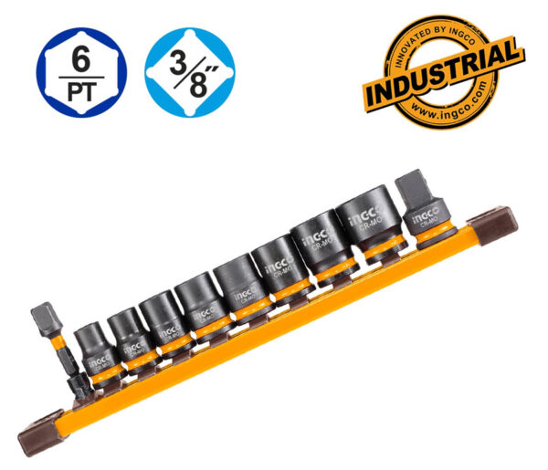 Jeu de 10 douilles à chocs 38″ Ingco HKISSD38104