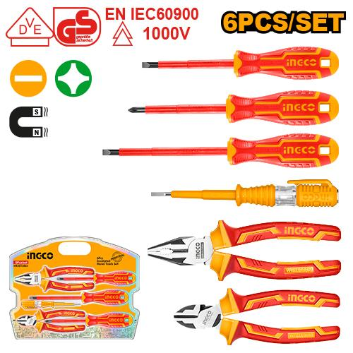 Ensemble de 6 outils à main isolés INGCO HKIST3061