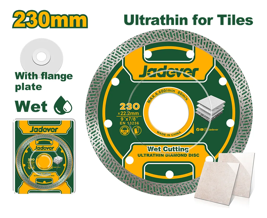 Disque diamant ultra-mince JADAVER 230 mm JDDC4k05