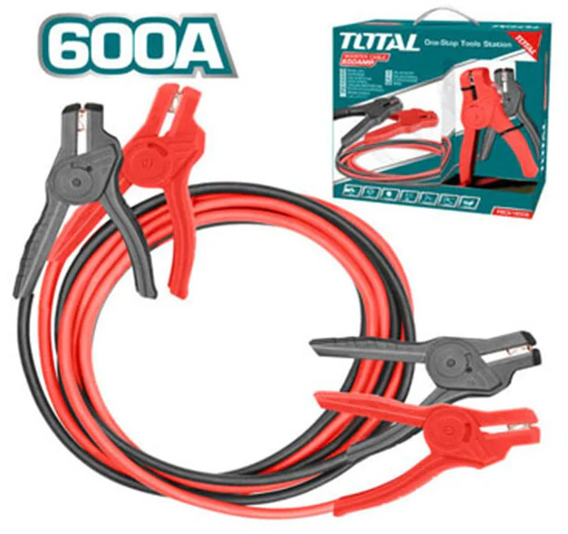 Câble Masse 600A 3m Avec Pinces Auto TOTAL PBCA16008