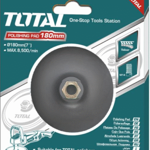 Tampon de polissage à fermeture velcro avec bride TOTAL TAC7121801