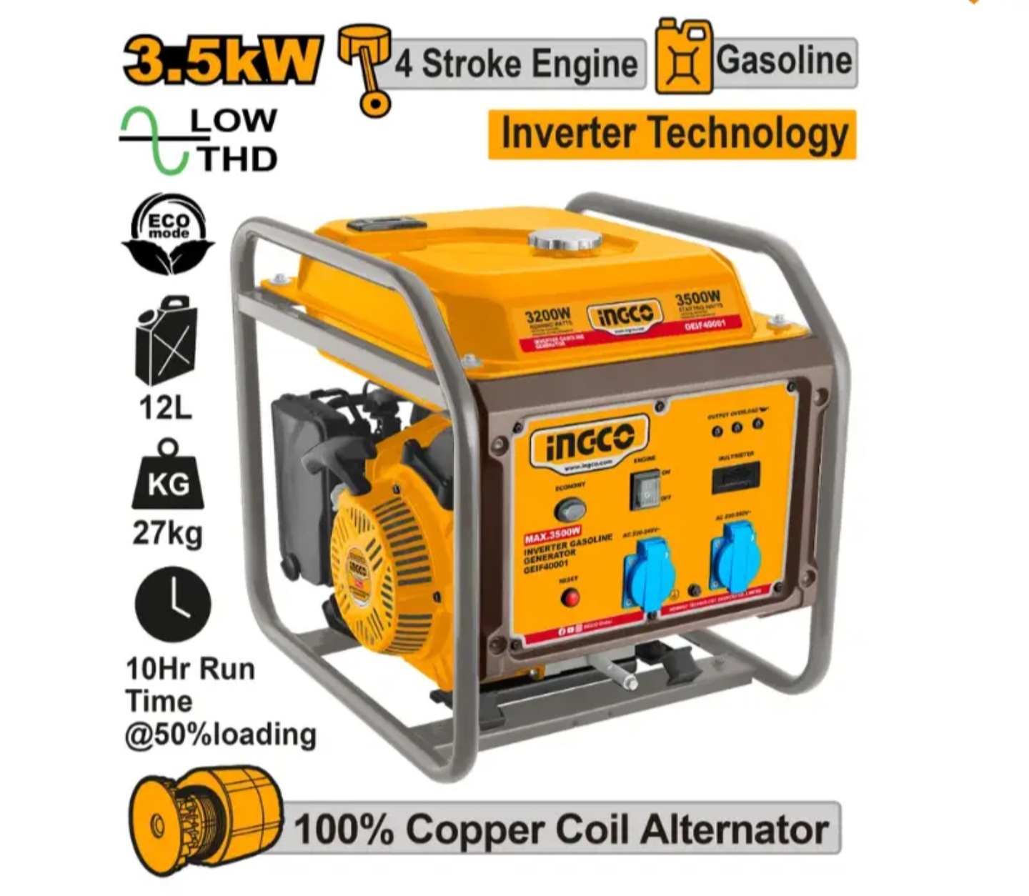 Groupe electrogene ingco 3500w geif40001