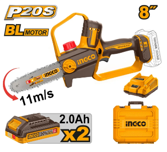 Tronçonneuse sans fil 20v 8" 200mm INGCO CGSLI20882