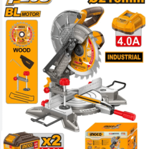 Scie circulaire à onglet INGCO sans il 20v avec 2batteries 4AH CMSLI20212