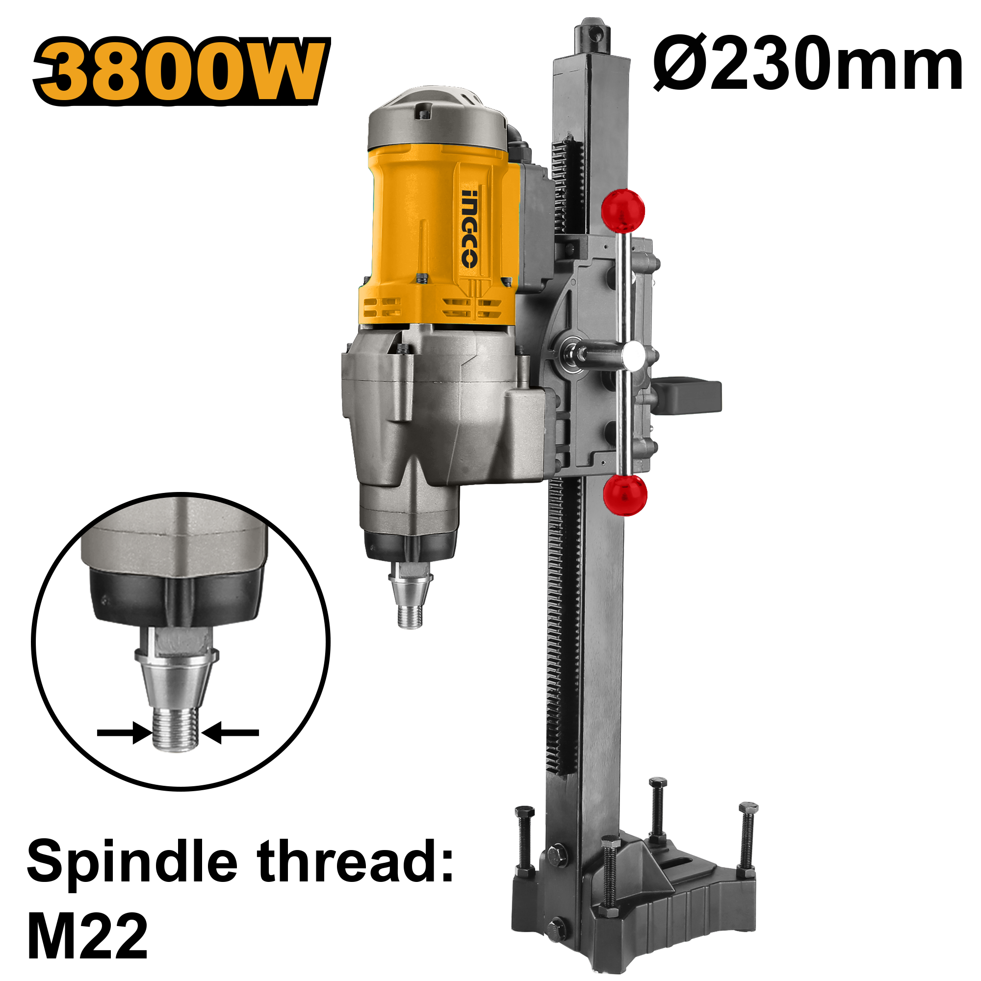 Machine de forage au diamant 3800W INGCO DDM38001