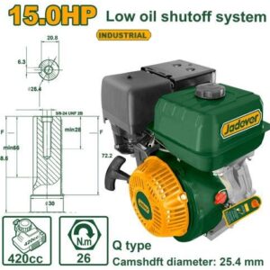 Moteur à essence 15hp JADEVER JDGNAA190Q