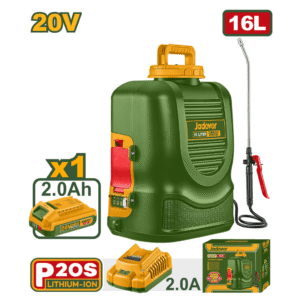 PULVÉRISATEUR À DOS 20 V 16 L 5 BARS 1,30 L/MIN 1 X 2,0 AH - JDLSY20162