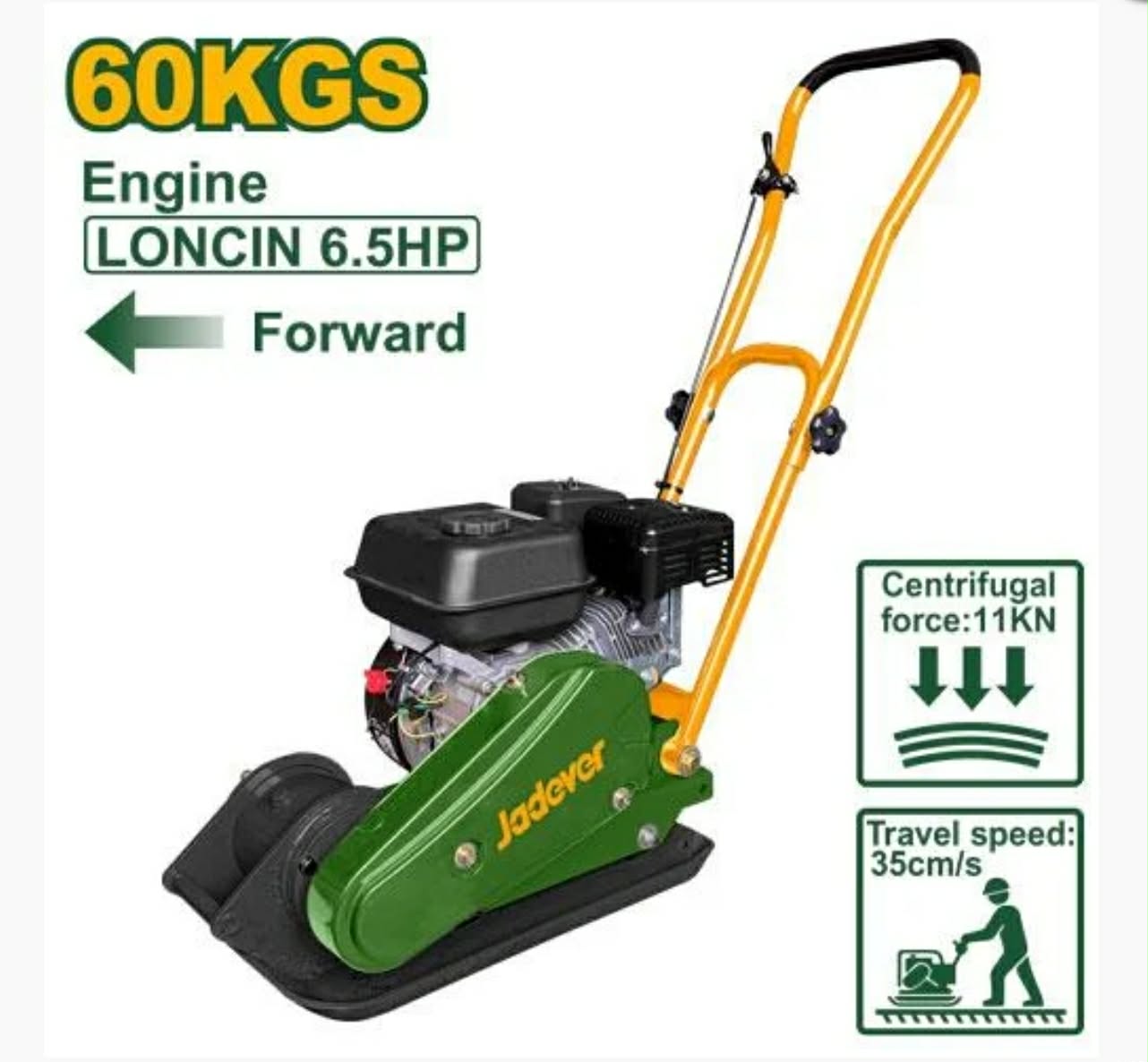 Plaque vibrante à essence 6,5 CV JDPM3A060 Jadever 60 kg