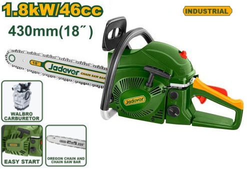 TRONÇONNEUSE À ESSENCE 18″ 46 CM³ 1,8 KW JADEVER JDGC2545