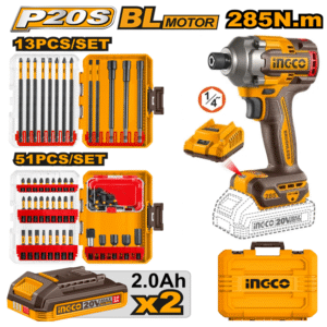 Visseuse à choc 20 V 285n.m INGCO COSLI250784