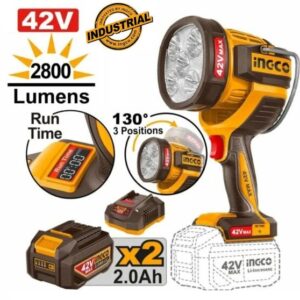 Lampe de travail 42V Max 2800 Lumens INGCO (2x 2.0Ah) CWLI42896