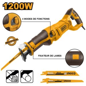 Scie Alternative Puissante À Vitesse Variable INGCO 1200W RS12001