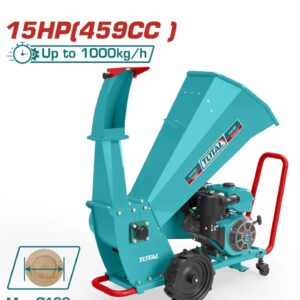 Broyeur Végétaux Thermique Pro 15 HP 459 cc Capacité 1000 kg/h TOTAL TWCS2100