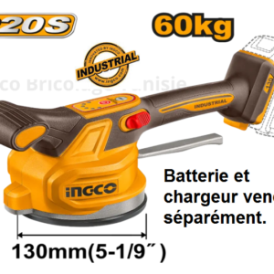 VIBREUR CARRELAGE SANS BATTERIE ET SANS CHARGEUR INGCO CTVLI2001
